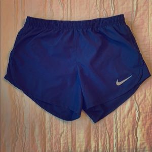 Nike dark blue running shorts